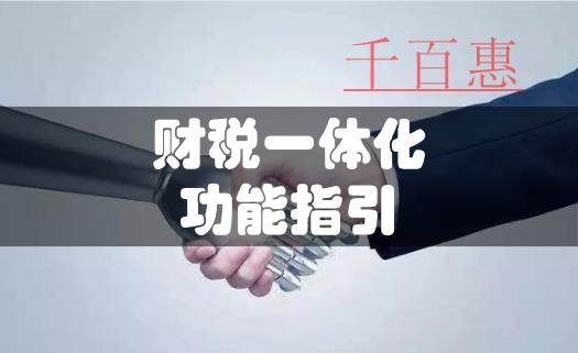 財(cái)稅一體化功能指引(可實(shí)現(xiàn)財(cái)務(wù)報(bào)表等自動(dòng)生成)